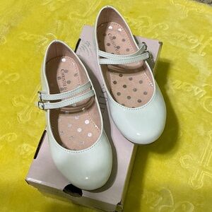 Christina Kids Light Cream Double Strap Shoes